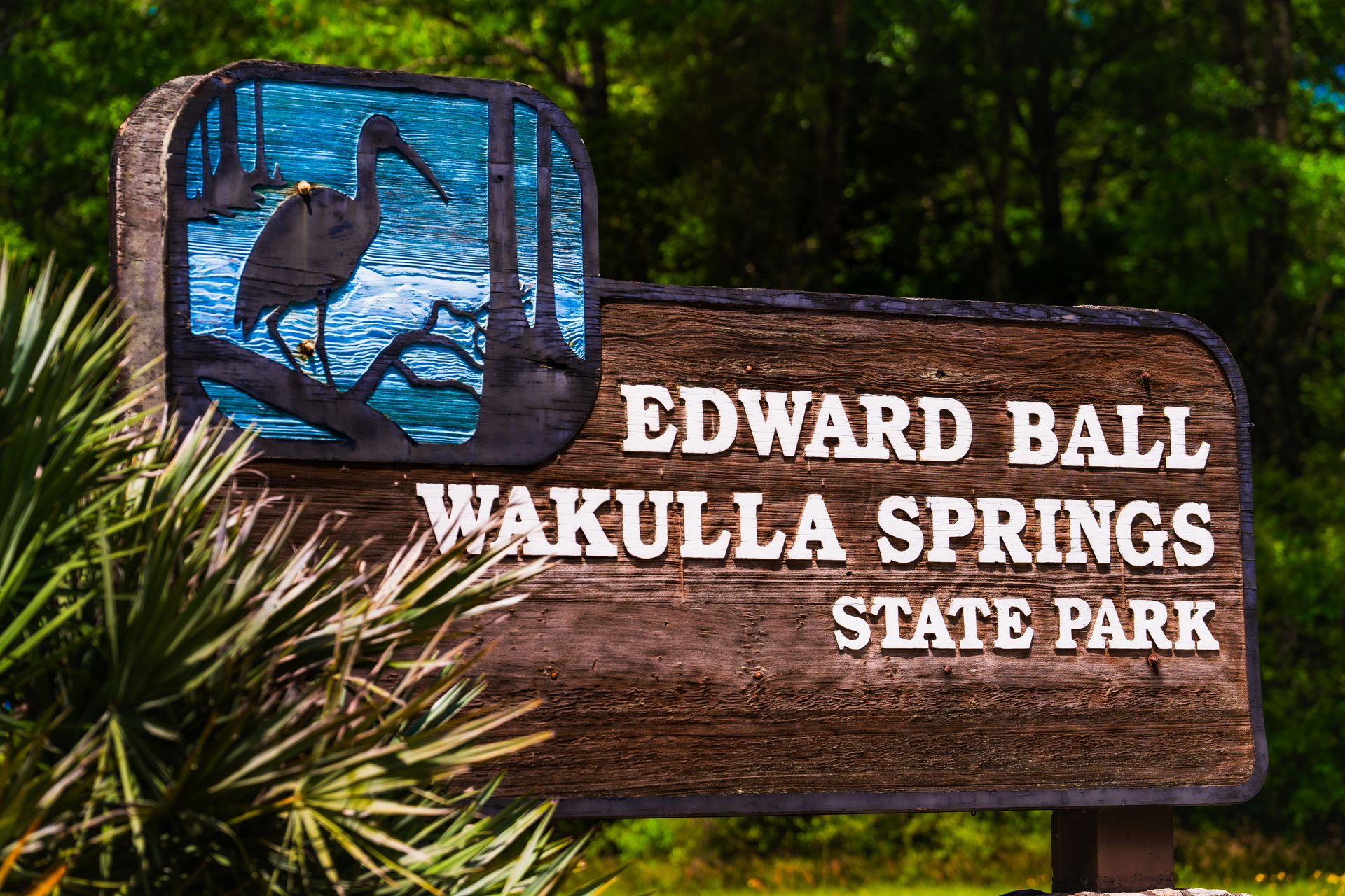 Edward Ball Wakulla Springs State Park sign