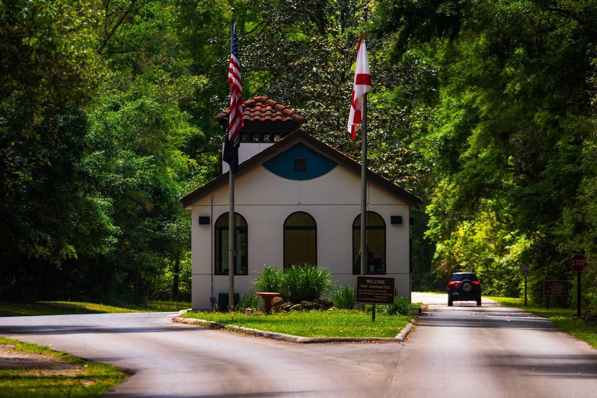 Wakulla Springs entrance gatehouse
